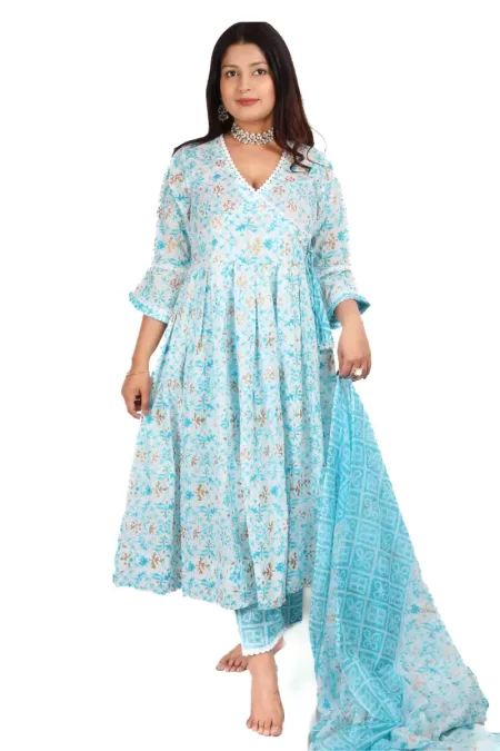 ANGRAKHA SKY BLUE SUIT SET