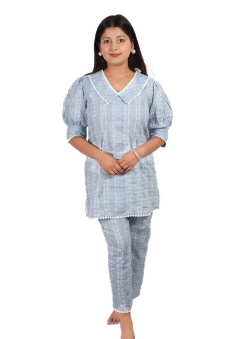 BREEZY  BLUE CO-ORDINATED SET