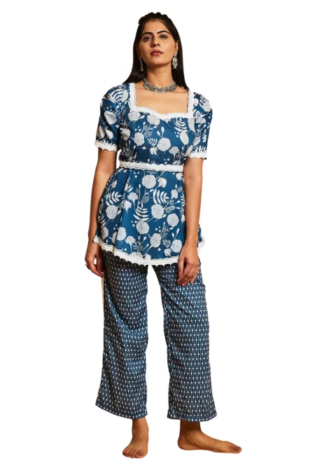 CLASSIC TEAL BLUE CO-ORD SET