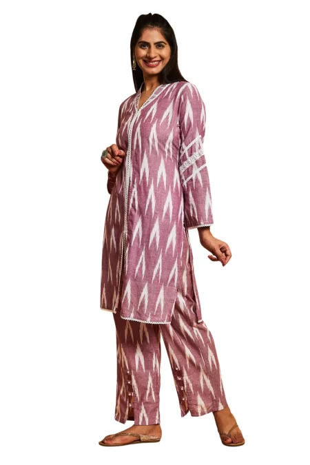 IKKAT PRINT COTTON CO-ORD SET